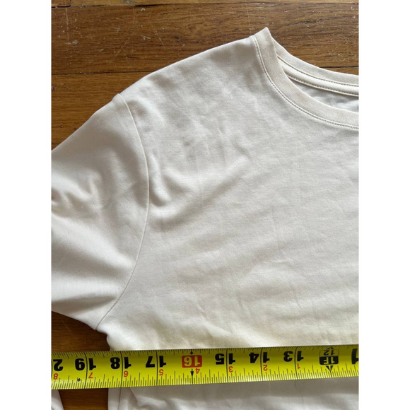 M.M.Lafleur Blouse Women's Pima Cotton Top Cream White XS A000957 - Picture 4 of 7